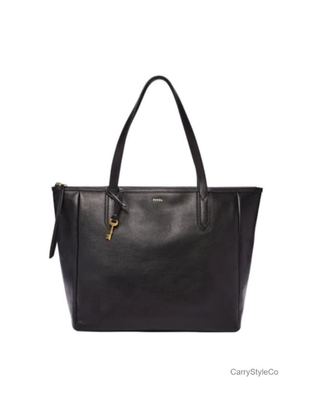 Genuine Leather Tote Bag Zip Closure Shoulder Purse
